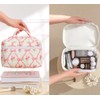 Makeup Bag Travel Large Quilted Toiletry Bag 3 Pack Portable