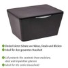Wenko Brasil Storage Basket / Storage Box with Lid, 15.5