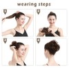 BARSDAR 100% Human Hair Bun - Real Human Hair Messy