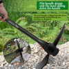 glorousamc Forged Adze Pick, Weeding Mattock Hoe Pick Mattock with