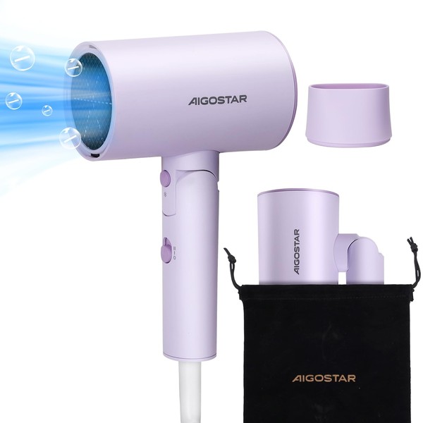 Aigostar Travel Home Dryer - 2100W Ion Technology, 3 Temperatures