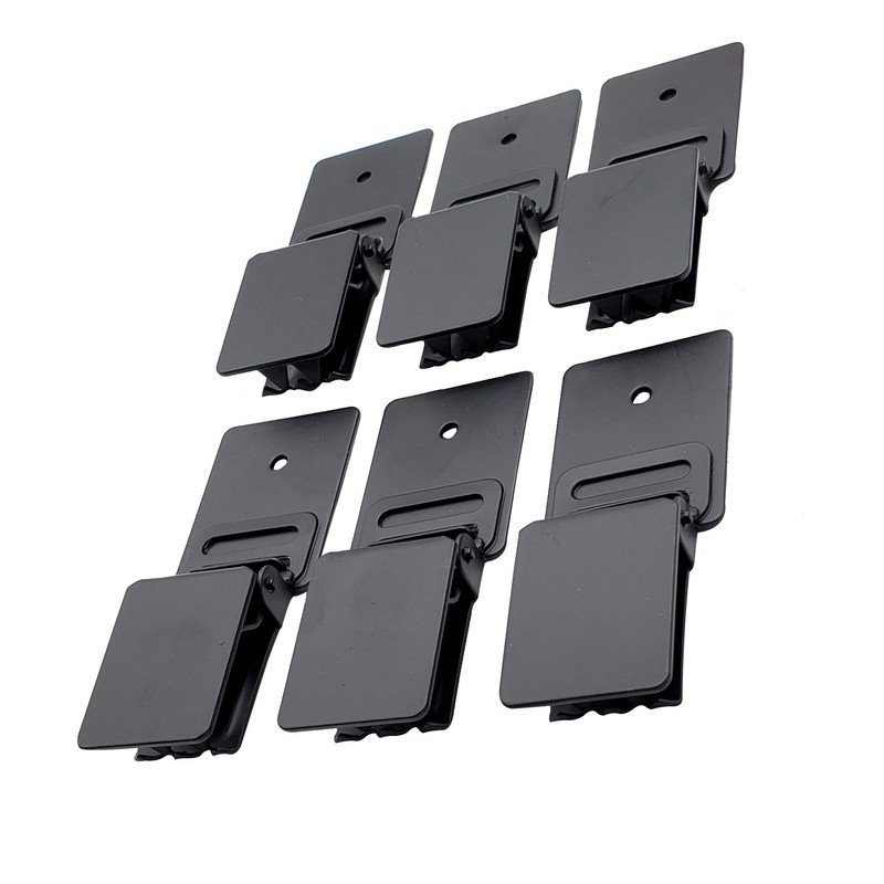Wall Clips Matte Black for Hanging Rugs and Animal Hides