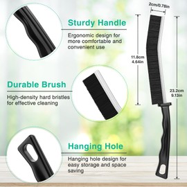 ANOEPUY Spaltreinigungsbrste 3 Stck Hard-Bristled Crevice Cleaning Brush Reinigungsbrste fr Lcken Fugenreinigungsbrste Fensterrillenbrste, Hartborsten Eckenreinigungsbrste fr Badezimmer Fliesen Kche