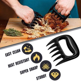 Meat Claws Meat Shredder for BBQ - Perfectly Shredded Meat, These are The Meat Claws You Need - Best Pulled Pork Shredder Claw x 2 for Barbecue, Grill