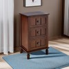 Decor Therapy Simplify Three Drawer Wood Accent Cabinet Side Table,