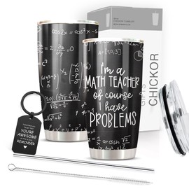 Cute Teachers Appreciation Gifts For Women Men - Math Teacher Appreciation Gifts - End Of The Year Gifts For Teachers - Teacher Gifts From Student - Teacher Appreciation Tumbler Cup 20 Oz