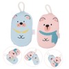 Gatuida 2pcs Cartoon Bath Sponges Gentle Exfoliating Shower Scrubbers for