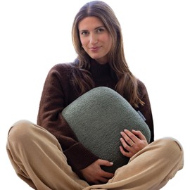 Quiet Mind The Original Weighted Pillow for Adults - (Medium, Agave Green, 9 lbs) - Weighted Body Pillow - Versatile Cooling Body Pillow w/Stress Relief - Compact Hug Pillow for Adults