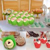 Xindtek Tulip Cupcake Liners 100-Count Baking Cups, Paper, Disposable, Green,