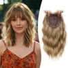 MARJORIE Hair Topper,Wavy Hair Toppers for Women 14inch Natural Looking