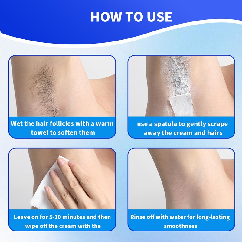 Mens Hair Removal Cream, Painless Intimate Hair Removal for Sensitive