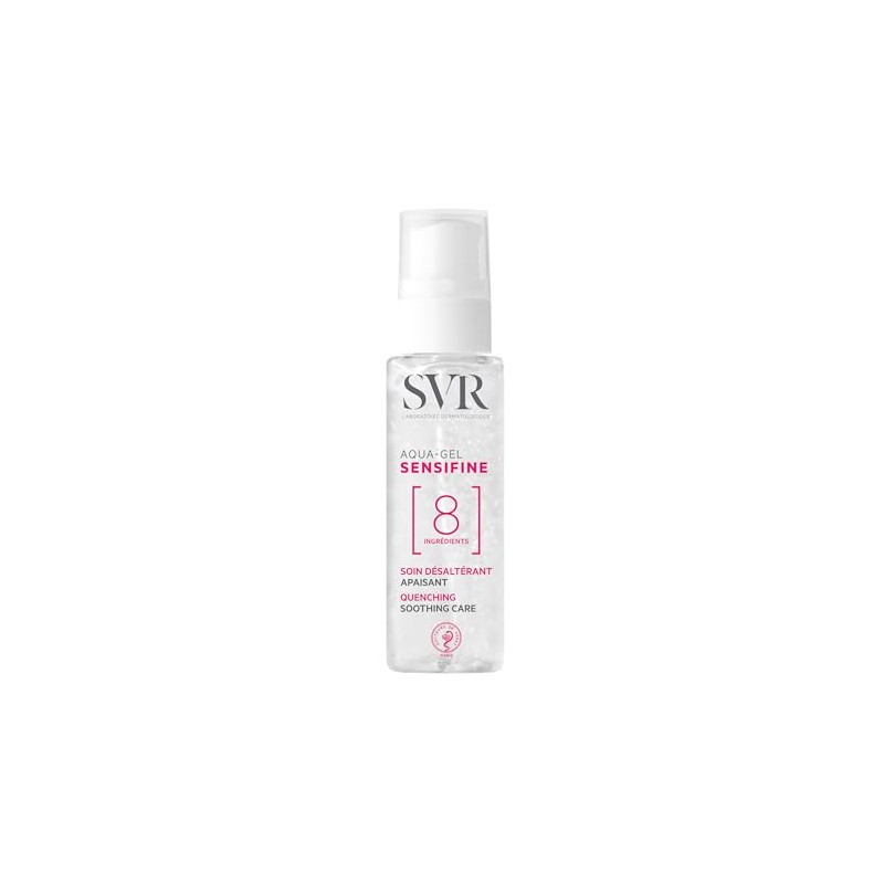 SVR Sensifine Aqua-Gel Hidratante Facial para Piel Sensible con Pantenol,