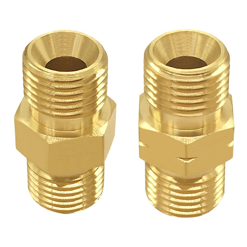 Joywayus Brass Oxygen and Acetylene Connector 9/16-18 Threads B Size