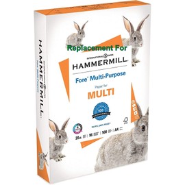 Replacement For Hammermill Fore Multi-Purpose 20 Pound Copy Paper, A4, 210mm x 297mm, 1 Ream, 500 Sheets, Made in USA, Sourced From American Family Tree Farms, 96 Bright, Acid Free. (10)