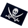 Glow in Dark Pirate Flag Military Morale Applique Fastener Hook