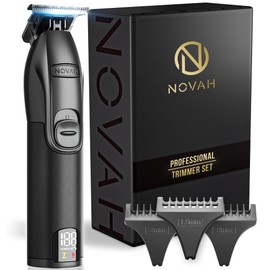 NOVAH Grooming Professional Hair Trimmer for Men, Barber Trimmer Cordless T Trimmers for Barbers