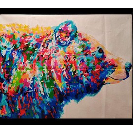 Shukqueen Painting by numbers, DIY oil painting for adults, beginners, children, holiday gifts, 16 x 20 inches (without frame)