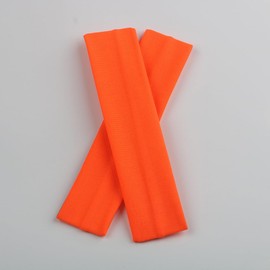 Yoga Sports Headbands for Women Girls,25PCS,Soft Elastic Stretch Athletic Headbands for Running Workout(Neon Orange)