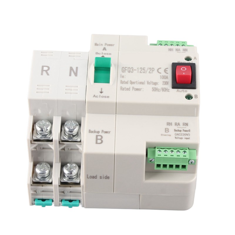 Dual Power Automatic Transfer Switch 2P Fast Switching PC AC