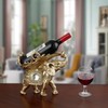 ICE Armor Lucky Wealth Thai Elephant Wine Rack Bottle Holder,