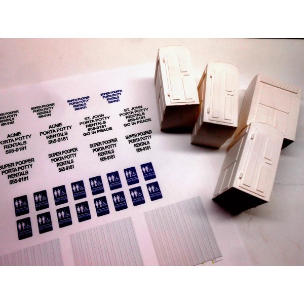 Dioramas Plus 1/32 Scale Slot Car Layout Scenery Porta Potty