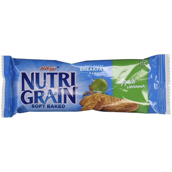 Kellogg's Nutri-Grain Apple Cinnamon Cereal Bars, Single 1.3oz.