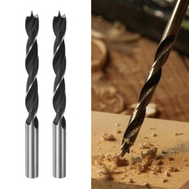 2 Pcs Wood Auger Drill Bits, Cuts Shallow and Deep Holes in Wood