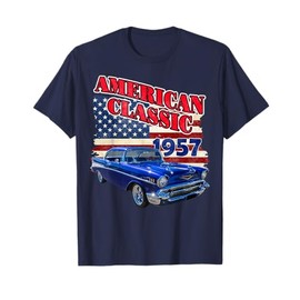 1957 57 chevys bel air classic vintage muscle car T-Shirt