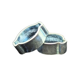 Lumonic I 50 x 2-ear clamps, 11-13 mm, galvanised steel, two-ear clamp, hose clamp, for compressed air, pipe systems, garden, car