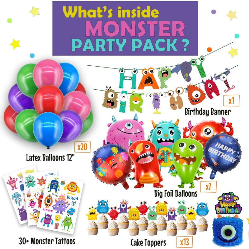 Monster Birthday Party Supplies