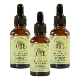 ORE - 3 Pack Aceite De Orégano Orgánico Silvestre 80%carvacrol - 3 Pack - Top Quality