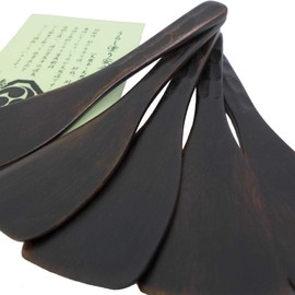 Professional monzya焼ki Spatula (Regular) Set of 5 Holes, it might not be style spatula/Bunch, and Lacquer painted ● Hot Plate,