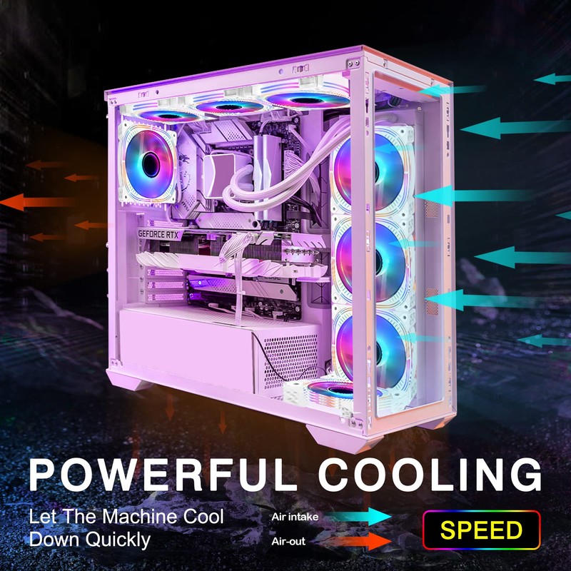 SNCCJ Silent 120mm Case Fan, High Performance Low Noise PC