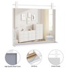 LETSFIELD Bathroom Mirrors with Shelf, 32" x 28" Wall Mirror
