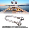 12x130mm Marine Bow Stern Eye U Bolt with Adjustable Screw