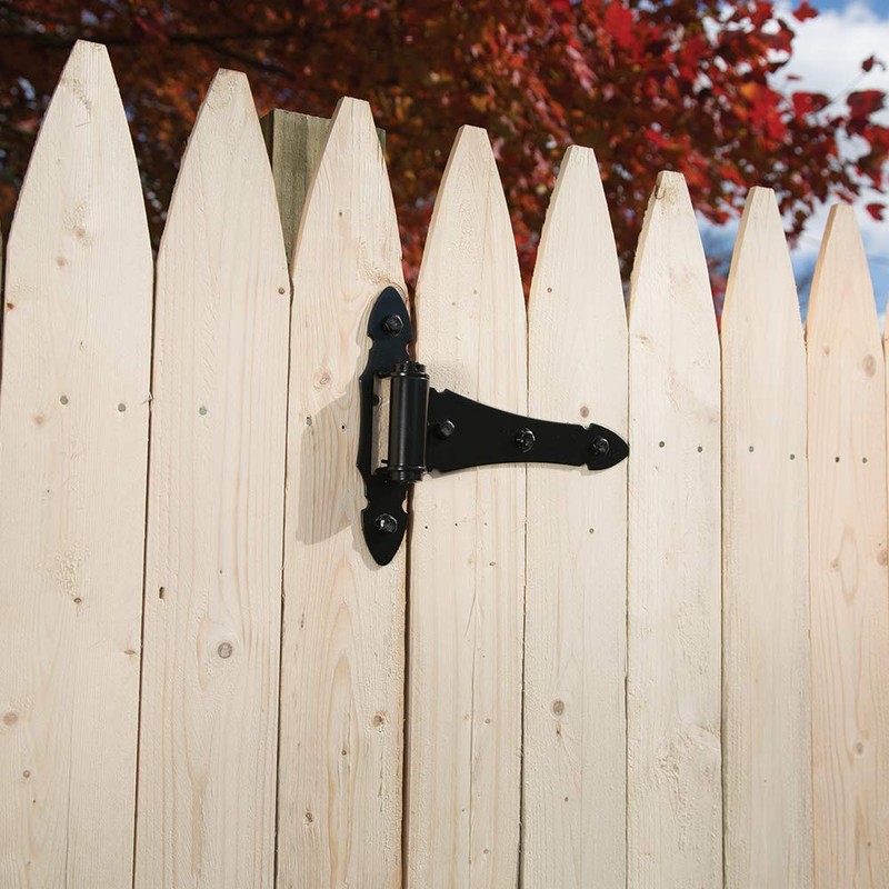 Barrette Outdoor Living 73014325 Heavy-Duty 8" Ornamental T-Hinge, Black