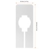 UNGFEI 50 PCS 120 x 50mm White Rectangle Clothing Rack