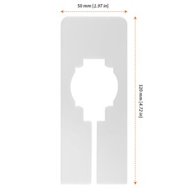 UNGFEI 50 PCS 120 x 50mm White Rectangle Clothing Rack Rize Dividers, Clothes Hanger Dividers for Sorting Clothes Size