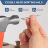 400pcs Hardware Nails Double Head Skirting Nails with 4 Tools