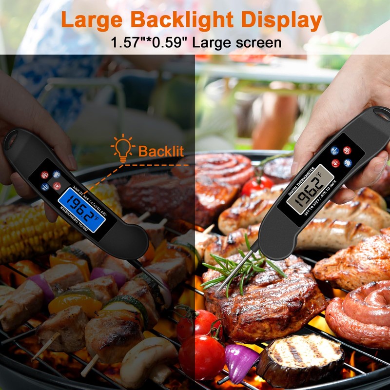 Awaiymi 3PCS Digital Talking Thermometer for The Blind, Waterproof Instant