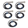 5PCS Inductive Proximity Switch M12 NPN Normally Open Distance Detection