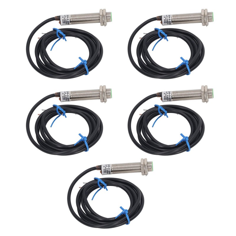 5PCS Inductive Proximity Switch M12 NPN Normally Open Distance Detection