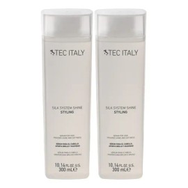 Kit Pack Serum Para Finalizar el Estilizado Del Cabello Anti FrizzTec Italy Silk System Shine 300ml                                                   