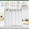 WUSHIZHUHUN Utensil Organizer for Kitchen Drawers - Bamboo Silverware Tray