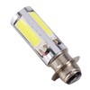 2x 6000K White H6M COB LED Motor Bike/ATV Headlight Fog