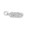 Small Nugget Charm Pendant .925 Sterling Silver