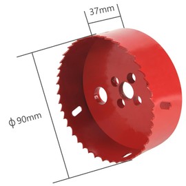 Flintronic Bi-Metal Hole Saw, 90mm Hole Saws Cutter, Smooth Fast Cutting Metal Hole Cutter, HSS Bi-Metal Drill Bit for Wood, Plastic, Plywood, Drywall, Fiberglass, PVC Board