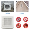 Cenipar 4" Louvered Vent Cover Dryer Exhaust Air Vent Cover