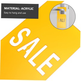 Operitacx Clothing Store Listing Clear Frame Send Seating Rings Sign Binder Challenge Coin Display Accessories Easels for Display Heart Card Stand Clothing Labels Portable Tag Orange Acrylic