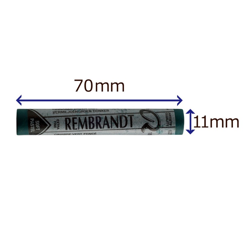 Rembrandt Soft Round Pastels Cinnabar Green deep 627.5 Each